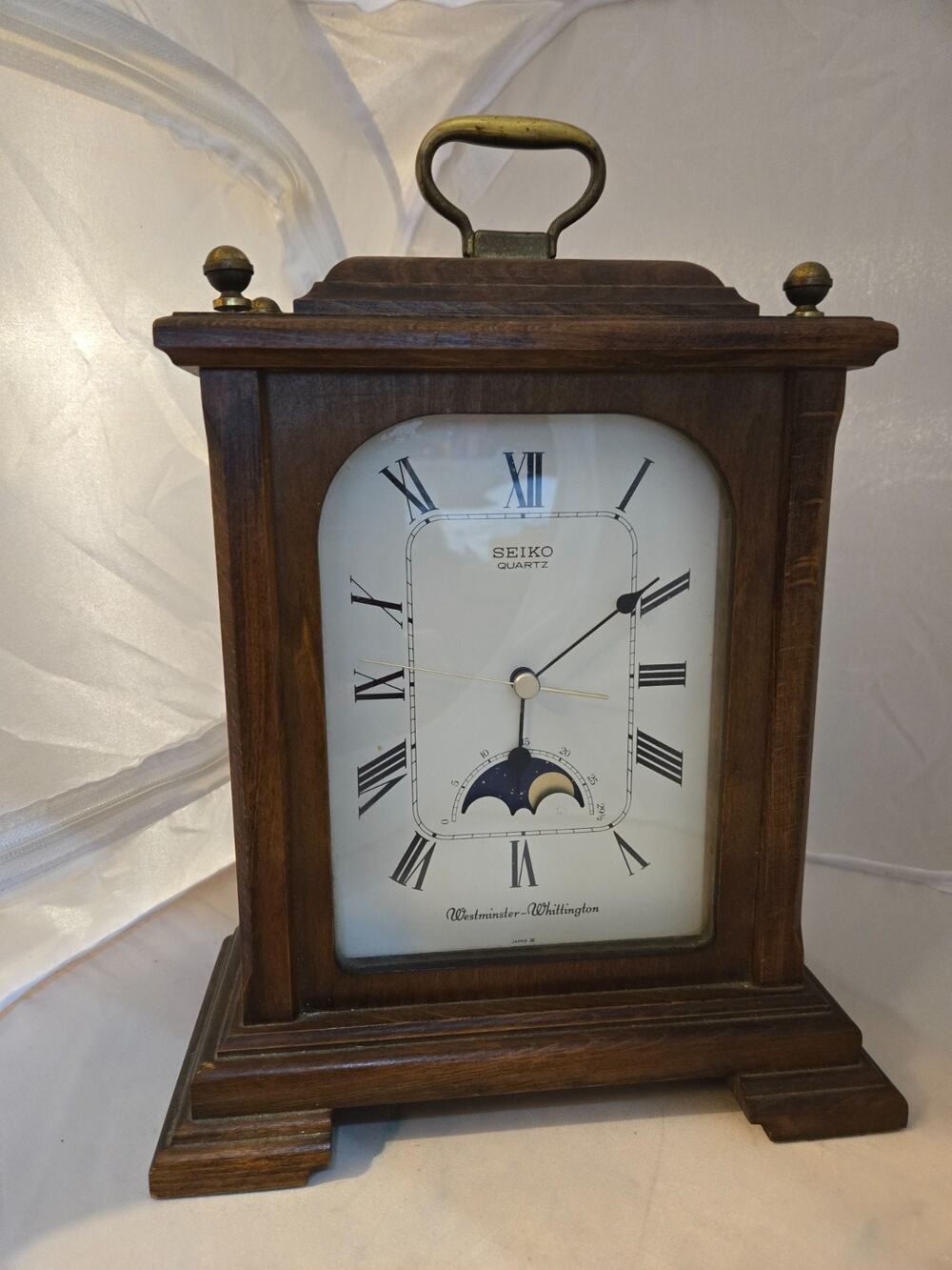 VINTAGE SEIKO MANTEL CLOCK WESTMINSTER WHITTINGTON QUARTZ ALARM